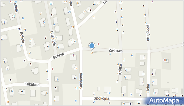 Łochowice, Żwirowa, 2, mapa Łochowice