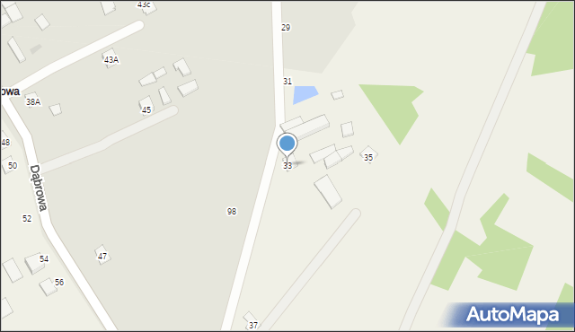 Łopuszno, Żwirowa, 33, mapa Łopuszno