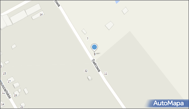 Łopuszno, Żwirowa, 9, mapa Łopuszno