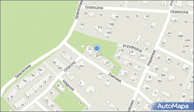 Marki, Żwirowa, 20, mapa Marki