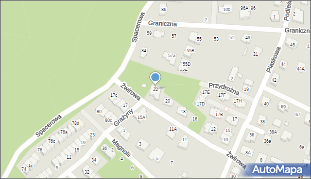 Marki, Żwirowa, 22, mapa Marki