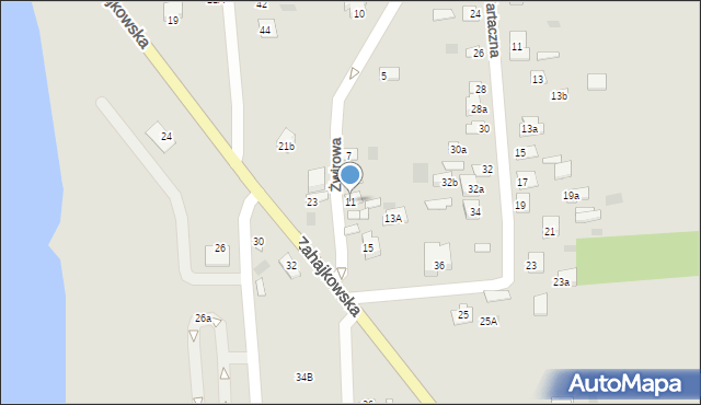 Międzyrzec Podlaski, Żwirowa, 11, mapa Międzyrzec Podlaski