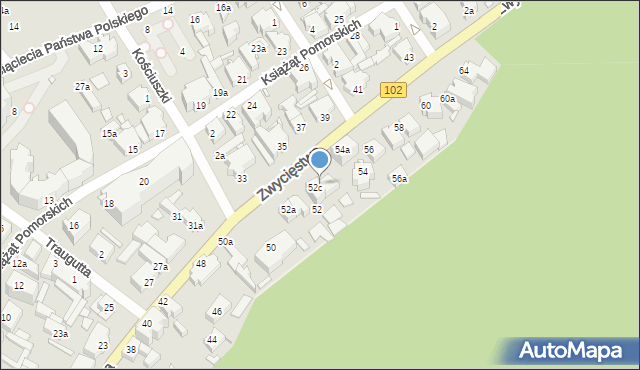 Międzyzdroje, Zwycięstwa, 52d, mapa Międzyzdroje