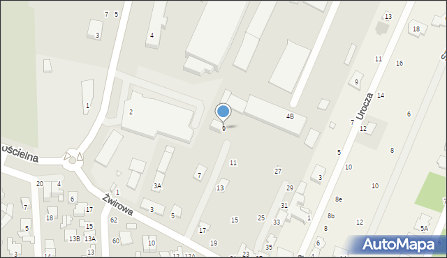 Mińsk Mazowiecki, Żwirowa, 9, mapa Mińsk Mazowiecki