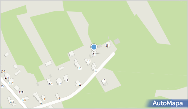 Myszków, Żwirowa, 21, mapa Myszków