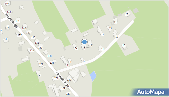 Myszków, Żwirowa, 7, mapa Myszków