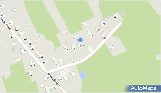 Myszków, Żwirowa, 9, mapa Myszków