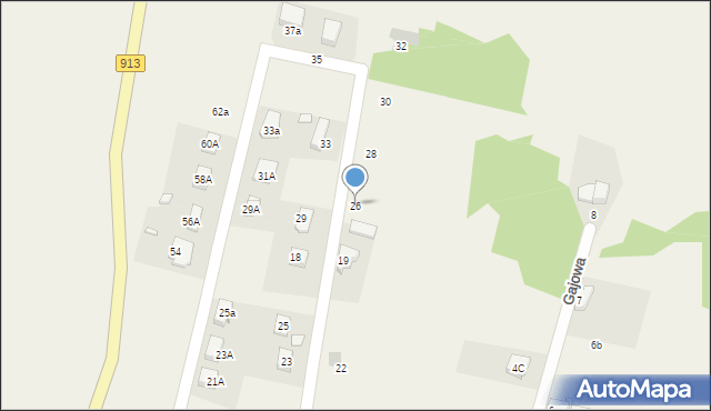 Myszkowice, Zwycięstwa, 26, mapa Myszkowice