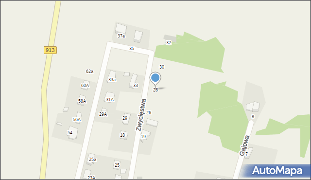 Myszkowice, Zwycięstwa, 28, mapa Myszkowice