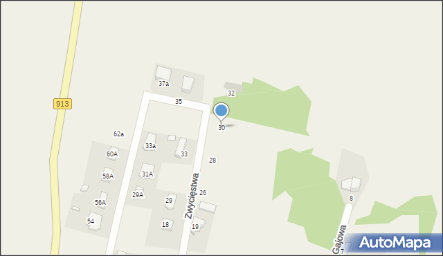 Myszkowice, Zwycięstwa, 30, mapa Myszkowice