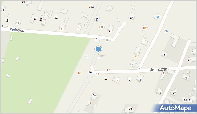Nowe Osiny, Żwirowa, 6, mapa Nowe Osiny