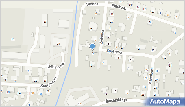 Nowy Tomyśl, Żwirowa, 3, mapa Nowy Tomyśl