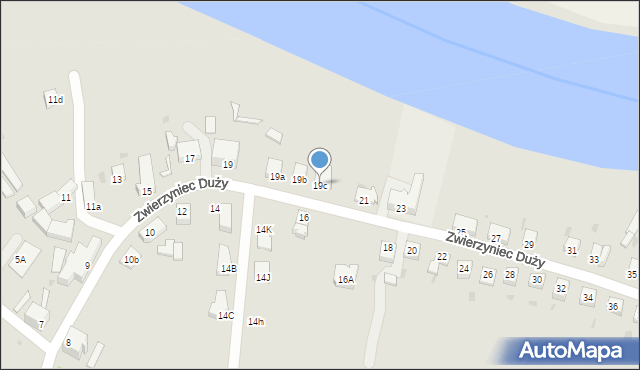 Oława, Zwierzyniec Duży, 19c, mapa Oława