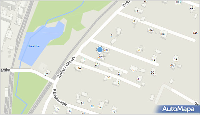 Orzesze, Żwirki i Wigury, 6C, mapa Orzesze