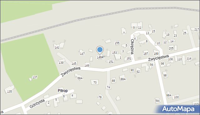 Oświęcim, Zwycięstwa, 149A, mapa Oświęcimia