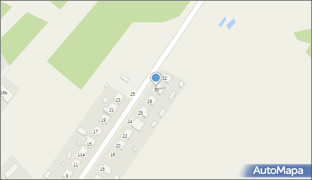 Panki, Zwierzyniecka, 30, mapa Panki