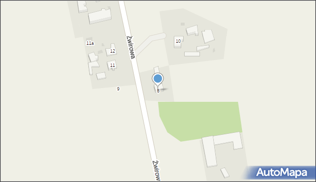 Parszczyce, Żwirowa, 8, mapa Parszczyce