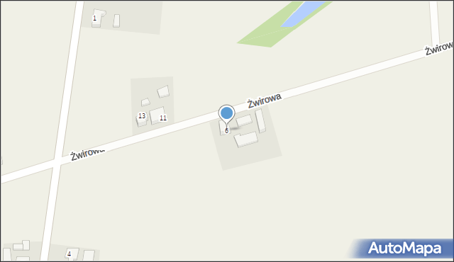 Pawonków, Żwirowa, 6, mapa Pawonków