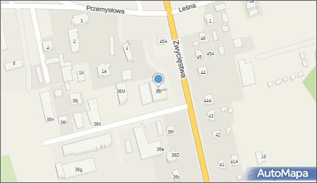 Piecki, Zwycięstwa, 36l, mapa Piecki