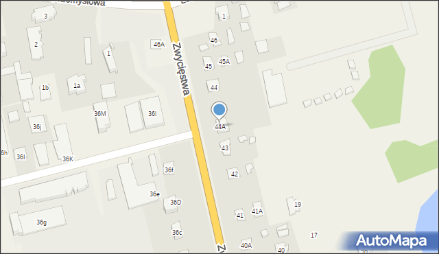 Piecki, Zwycięstwa, 44A, mapa Piecki