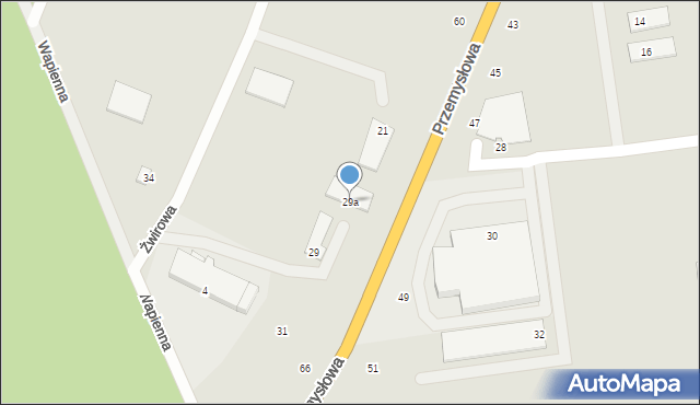 Piła, Żwirowa, 29a, mapa Piły