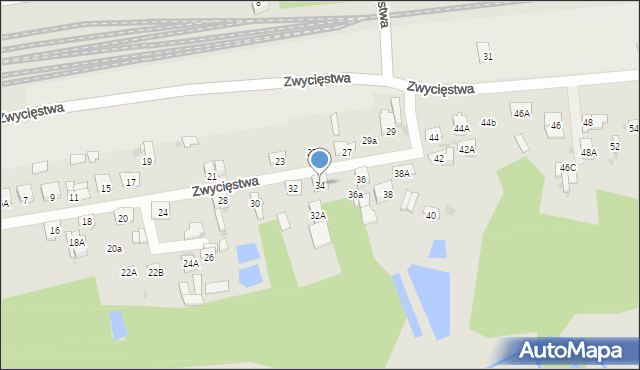 Pionki, Zwycięstwa, 34, mapa Pionki