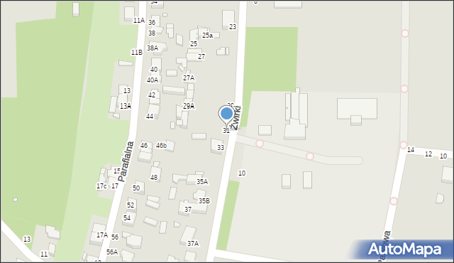 Piotrków Trybunalski, Żwirki Franciszka, kpt. pil., 31, mapa Piotrków Trybunalski