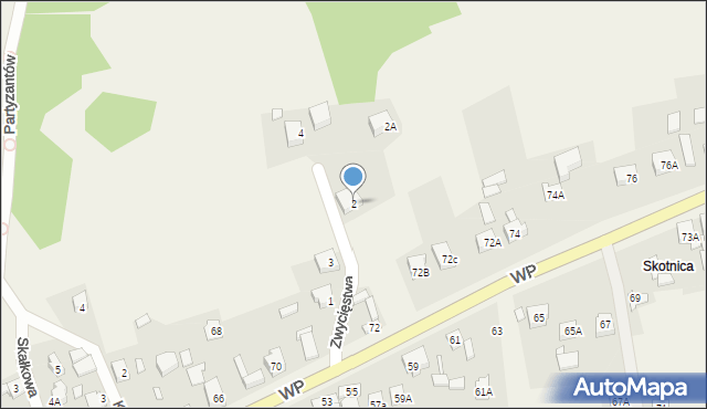 Podzamcze, Zwycięstwa, 2, mapa Podzamcze