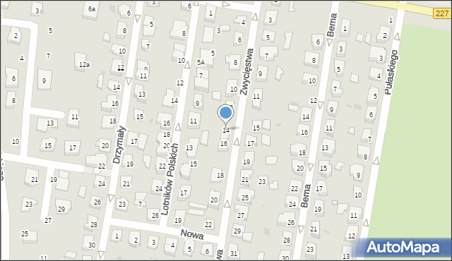 Pruszcz Gdański, Zwycięstwa, 14, mapa Pruszcz Gdański