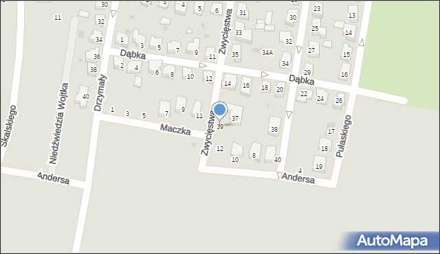 Pruszcz Gdański, Zwycięstwa, 39, mapa Pruszcz Gdański