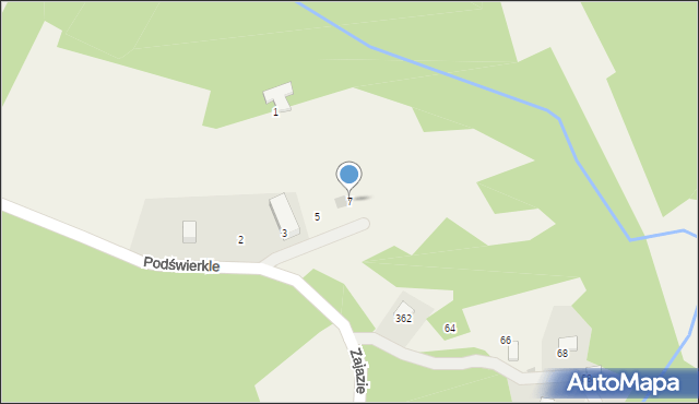 Przeginia Duchowna, Zwierzyniecka, 7, mapa Przeginia Duchowna