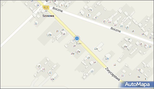 Psary, Zwycięstwa, 16b, mapa Psary