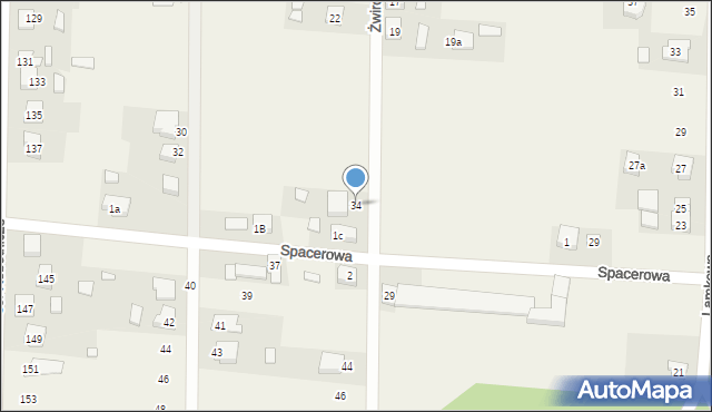 Radłów, Żwirowa, 34, mapa Radłów