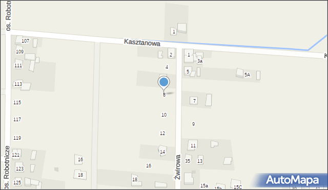 Radłów, Żwirowa, 8, mapa Radłów