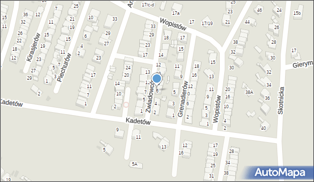 Radzionków, Zwiadowców, 6, mapa Radzionków