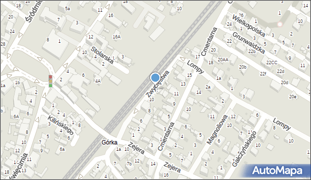 Radzionków, Zwycięstwa, 12, mapa Radzionków