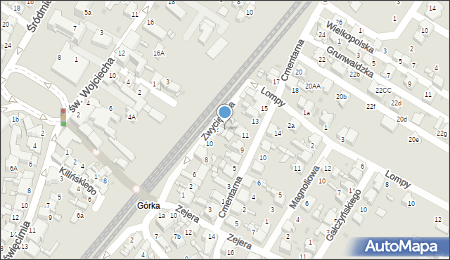 Radzionków, Zwycięstwa, 14, mapa Radzionków