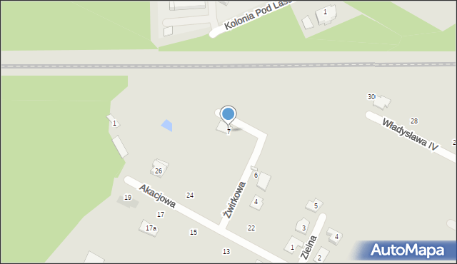 Radzymin, Żwirkowa, 7, mapa Radzymin