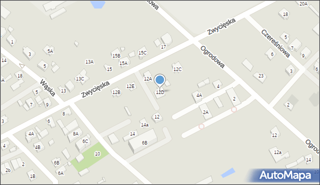 Radzymin, Zwycięska, 12D, mapa Radzymin
