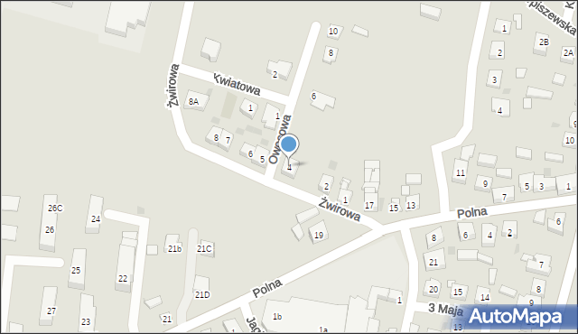 Raszków, Żwirowa, 4, mapa Raszków