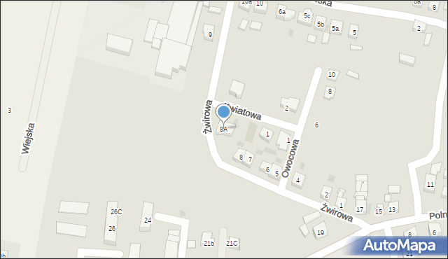 Raszków, Żwirowa, 8A, mapa Raszków