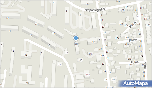 Rawa Mazowiecka, Zwolińskiego, 8B, mapa Rawa Mazowiecka