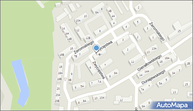 Ruda Śląska, Zwycięstwa, 5A, mapa Rudy Śląskiej