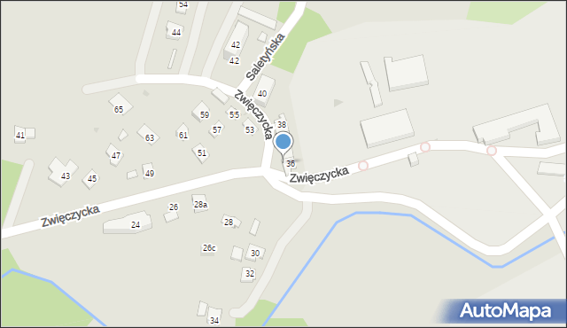 Rzeszów, Zwięczycka, 38, mapa Rzeszów