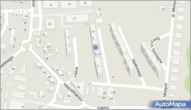 Siemianowice Śląskie, Związku Harcerstwa Polskiego, 3, mapa Siemianowice Śląskie