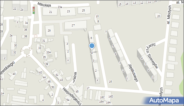 Siemianowice Śląskie, Związku Harcerstwa Polskiego, 4, mapa Siemianowice Śląskie