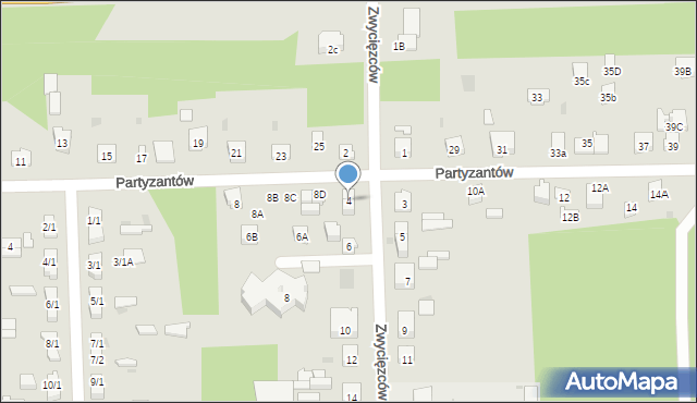 Skarżysko-Kamienna, Zwycięzców, 4, mapa Skarżysko-Kamienna