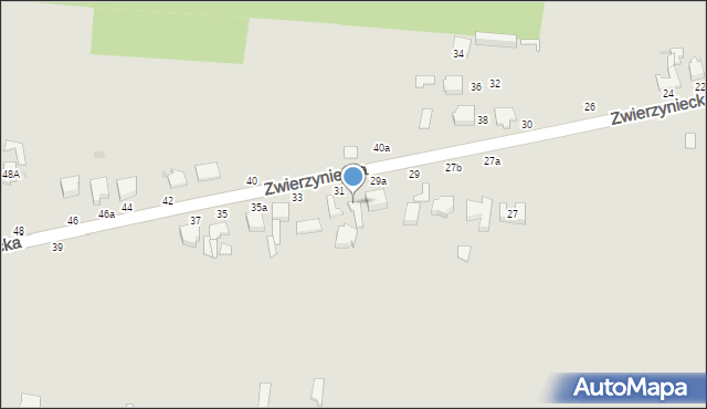 Skierniewice, Zwierzyniecka, 31a, mapa Skierniewic