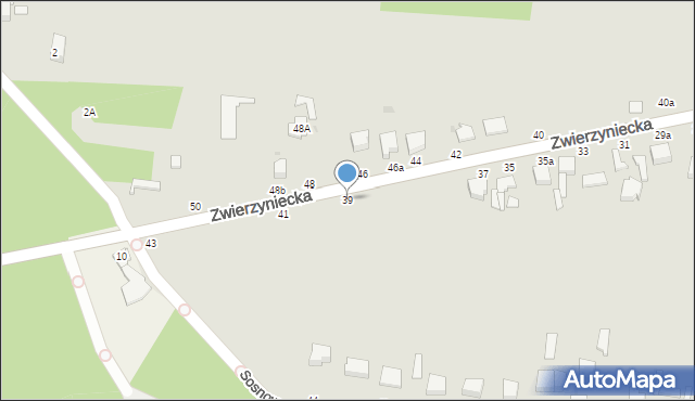 Skierniewice, Zwierzyniecka, 39, mapa Skierniewic