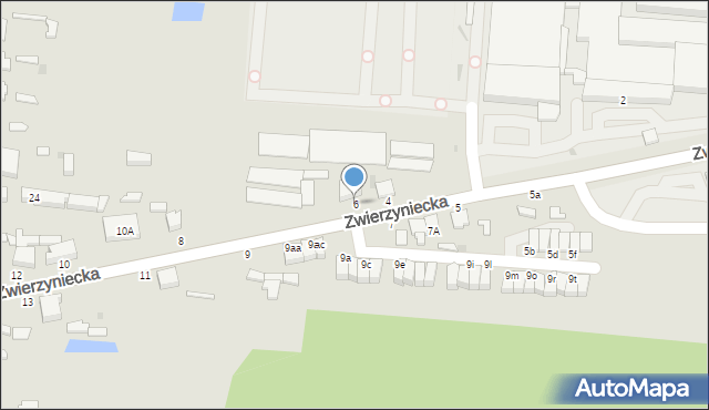 Skierniewice, Zwierzyniecka, 6, mapa Skierniewic